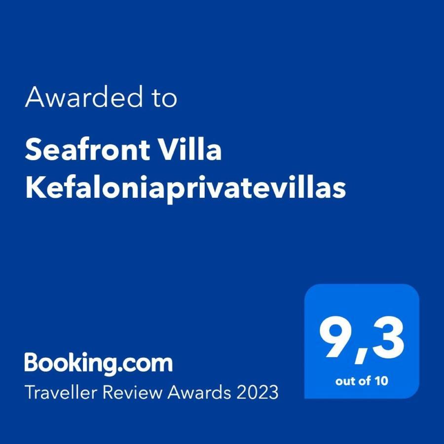 Seafront Villa Kefaloniaprivatevillas Trapezaki  Dış mekan fotoğraf